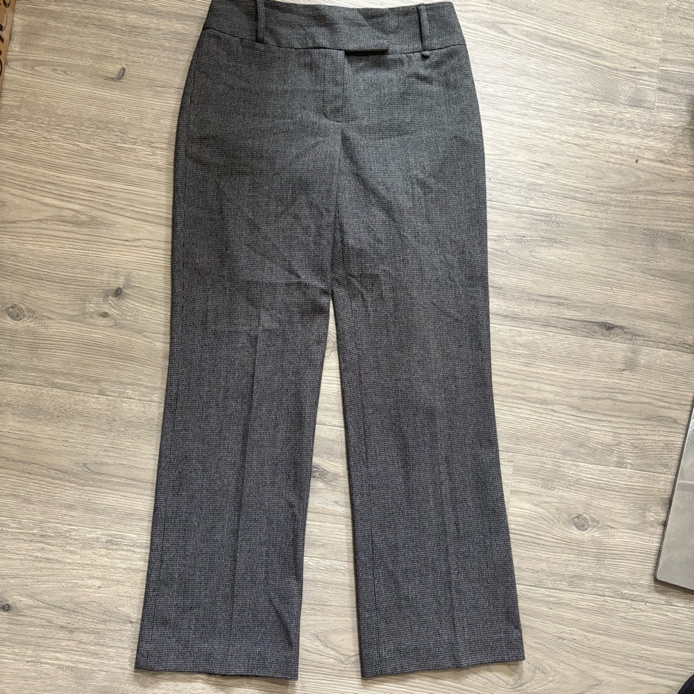RAFAELLA Women’s Black Gray Dress Pants Straight Leg Sz 4P
